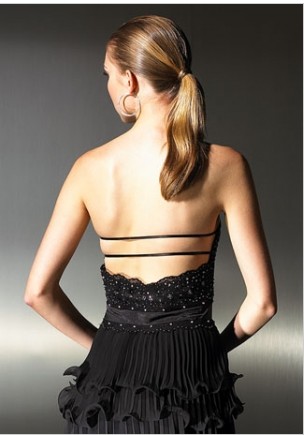 Black Halter Knee Length Evening Dresses_3_1.jpg